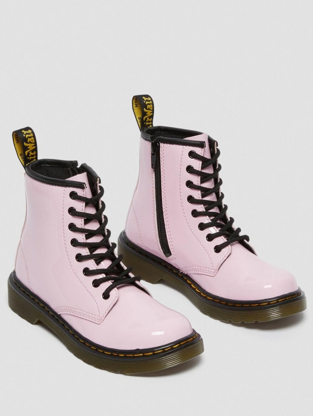 Pink Lace-Up Patent Combat Boots - Dr. Martens StyleDr. Doc Martens Women's Sz 9